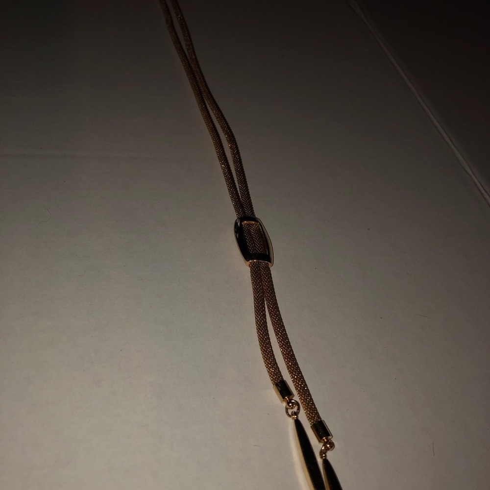 Vtg Napier goldtone mesh necklace costume jewelry